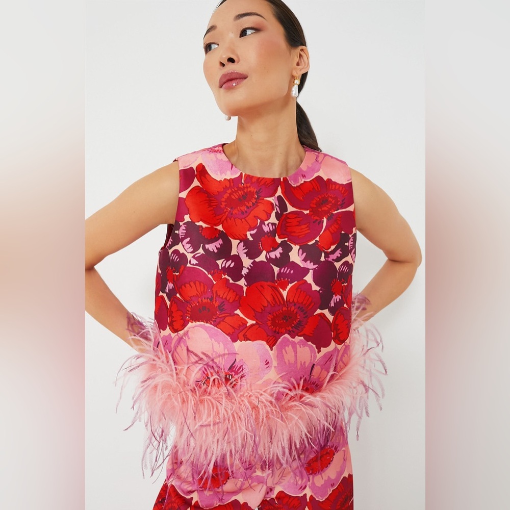 TUCKERNUCK

Poppy Stripe Feather Sabrina Blouse